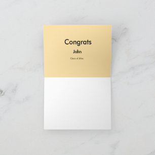 Carte De Remerciements garçon diplômé ajouter nom félicitations date anné