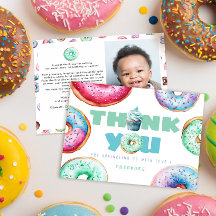 Garçon Mignon Donut Message Personnalisé Enfants A