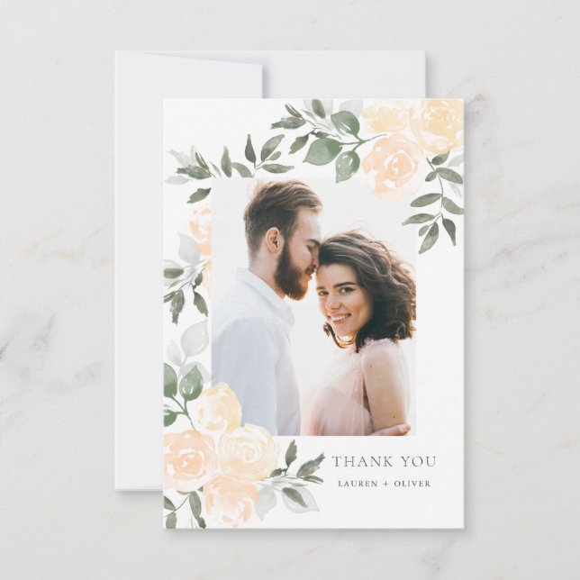 Carte de remerciements Garden Blooms (Devant)