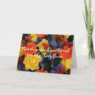 Carte De Remerciements Gerbera Rose Bouquet, Plante jardin