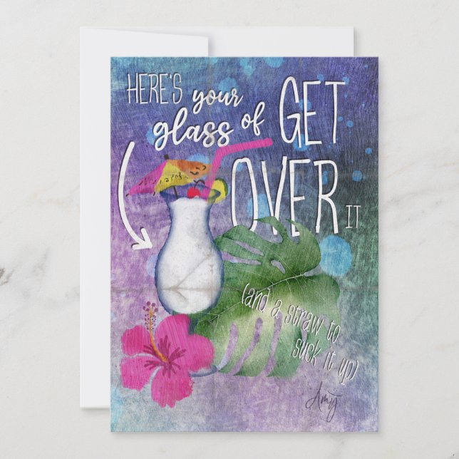 Carte De Remerciements Get Over It (Devant)