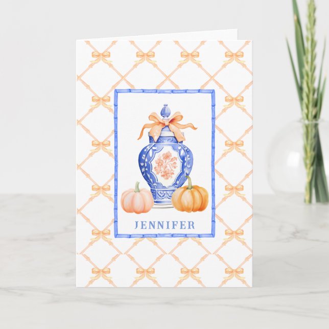 Carte De Remerciements Ginger Jar (Devant)