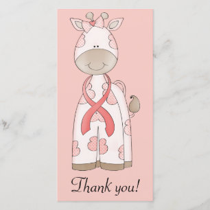 Carte De Remerciements Girafe mignonne