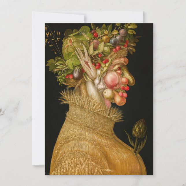 Carte De Remerciements Giuseppe Arcimboldo - Été (Devant)