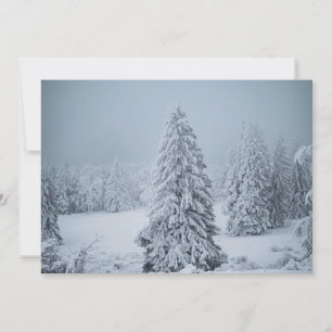 Carte De Remerciements Glace et neige Bois, Alpes suisses