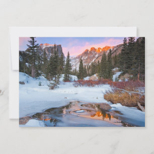 Carte De Remerciements Glace et neige   Estes Park, Colorado