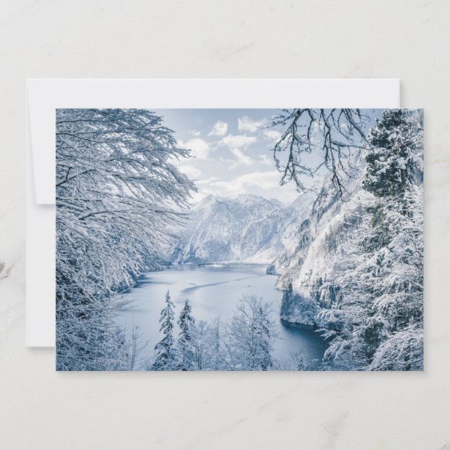 Carte De Remerciements Glace et neige | Lac Königssee, Allemagne (Devant)