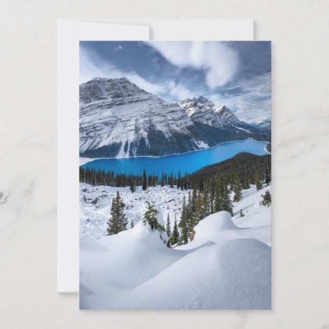 Carte De Remerciements Glace et neige | Lac Peyto, Rocheuses canadiennes (Devant)