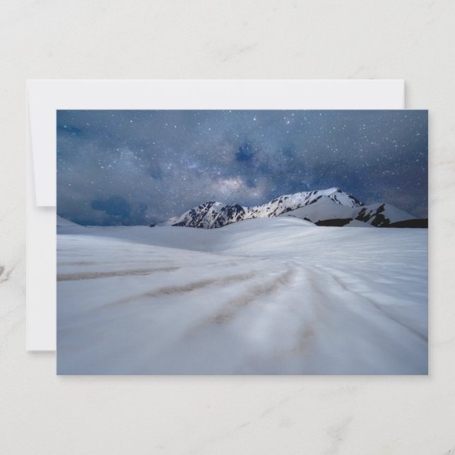 Carte De Remerciements Glace et neige | Tateyama-Kurobe, Japon (Devant)