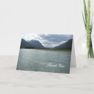 Carte De Remerciements Glaciers et lac de l'Alaska