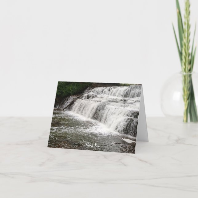 Carte De Remerciements Glenn Falls à couper le souffle (Devant)