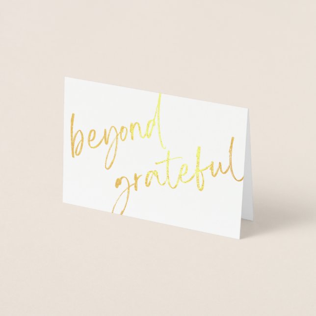 Carte de remerciements Gold Foil (Devant)