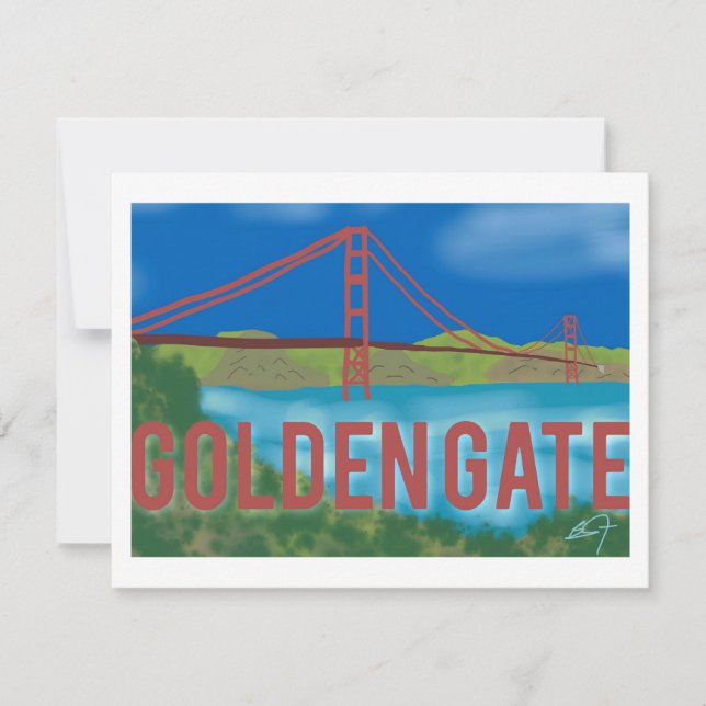 Carte De Remerciements Golden Gate (Devant)