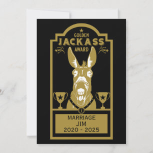 Carte De Remerciements Golden Jackass