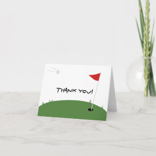 Carte De Remerciements Golf