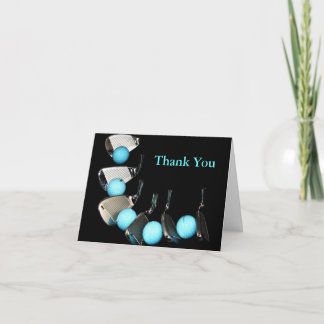 Carte De Remerciements Golf Coach Thank You Golf Ball And Irons 