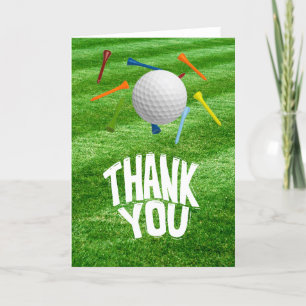 Carte De Remerciements GOLF Greens Gratitude : Fairway