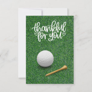 Carte De Remerciements GOLF Greens Gratitude : Fairway