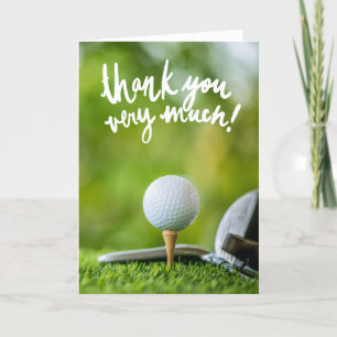 Carte De Remerciements GOLF Greens Gratitude : Fairway