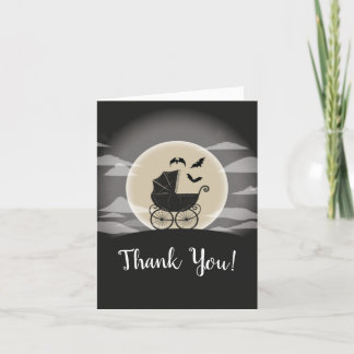 Carte De Remerciements Gothic Baby Shower Halloween