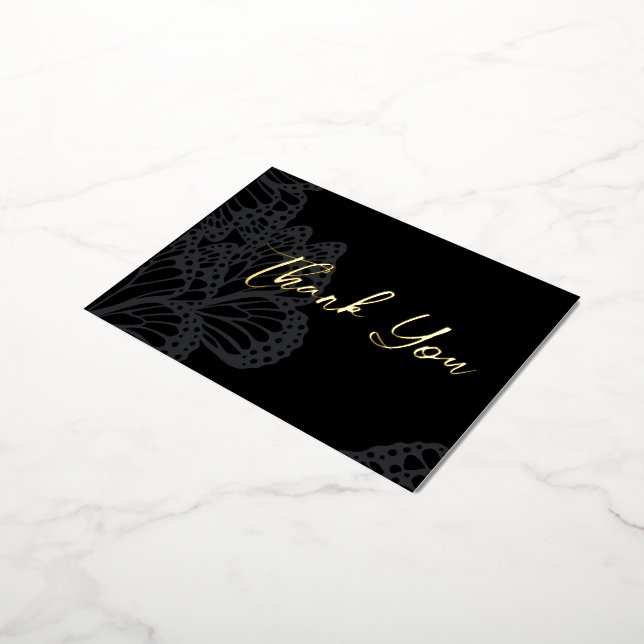 Carte de remerciements gothique à huile de monarqu (Rotation)