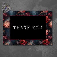 Gothique foncé Vintage rouge et rose Mariage flora