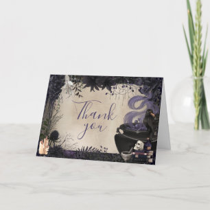 Carte De Remerciements Gothique Halloween Baby brasse le Baby shower