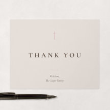 Grâce Blush Croix Religieuse Minimaliste