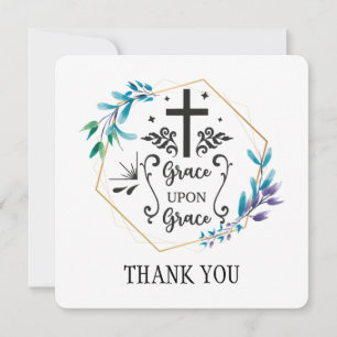 Carte De Remerciements Grace sur grâce