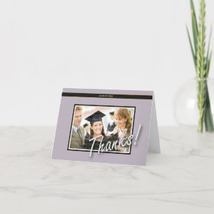 Carte de remerciements Grad'image : violet