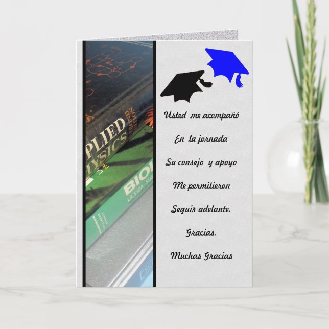 Carte De Remerciements Graduacion Agradecimento (Devant)