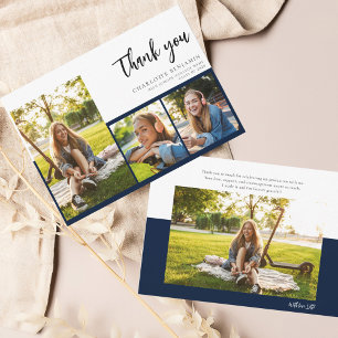 Carte De Remerciements Graduation 2024 Modern Script Graduate