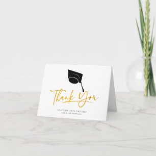 Carte De Remerciements Graduation 2025 Photo Grad Script