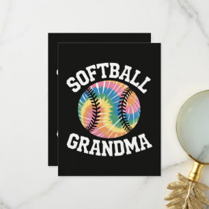 Carte De Remerciements Grand-mère de softball
