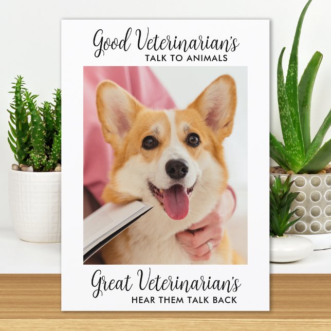 Carte De Remerciements Grand Vétérinaire Personnalisée Photo de chien de  (Créateur téléchargé)