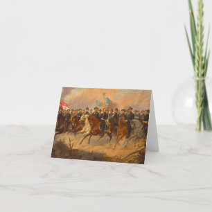 Carte De Remerciements Grant et ses généraux par Ole Peter Hansen Balling