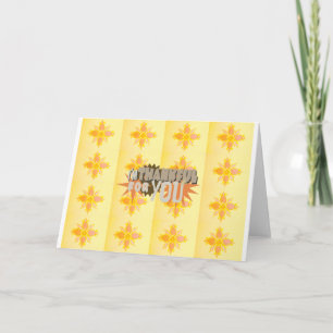 Carte De Remerciements Gratitude profonde : "Merci pour vous" avec amour,