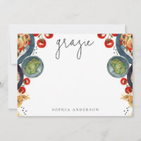 Grazie! Aquarelle Nourriture Italienne 