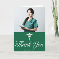 Green Graduation Photo Docteur de l'école Médicale