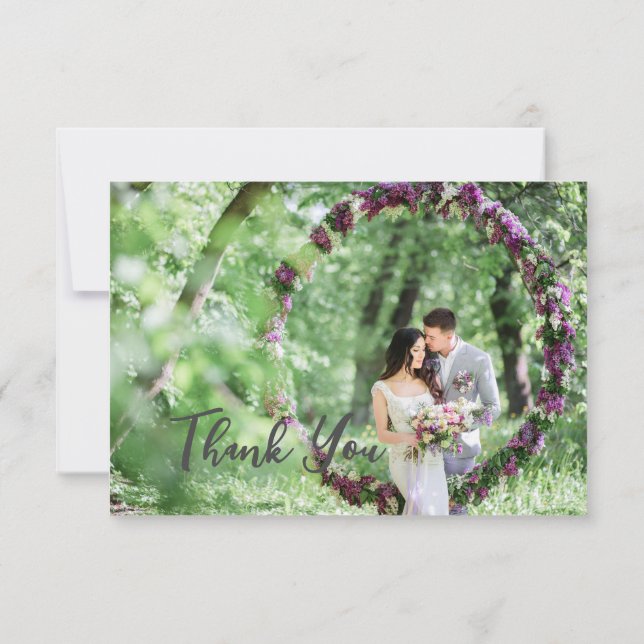 Carte De Remerciements Groom nuptiale (Dos)