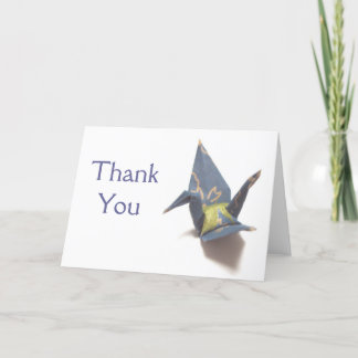 Carte De Remerciements Grue en papier