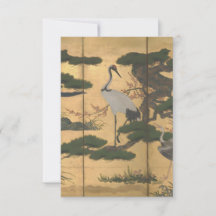 Grues japonais Or "Quatre Saisons" Art Classique
