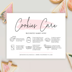 Carte De Remerciements Guide de soins des cookies Instructions de boulang