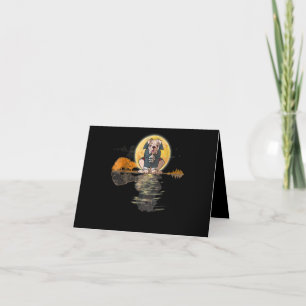 Carte De Remerciements Guitar Lake Halloween effrayant anglais Bulldog av