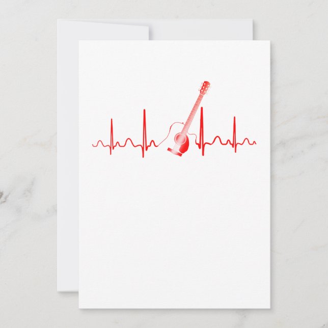 Carte De Remerciements Guitare Lover| Cadeau de guitare acoustique (Devant)