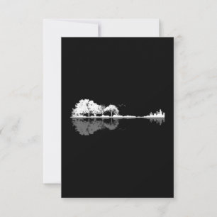 Carte De Remerciements Guitare naturelle