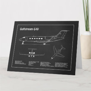 Carte De Remerciements Gulfstream G-IV - Plan directeur de l'avion PD