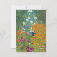 Gustav Klimt - Jardin des fleurs