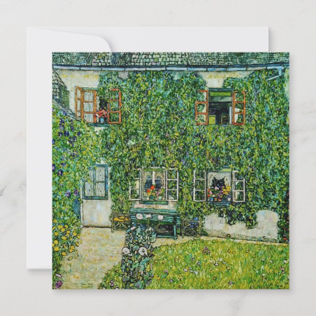 Carte De Remerciements Gustav Klimt - La Maison de Guardaboschi (Devant)