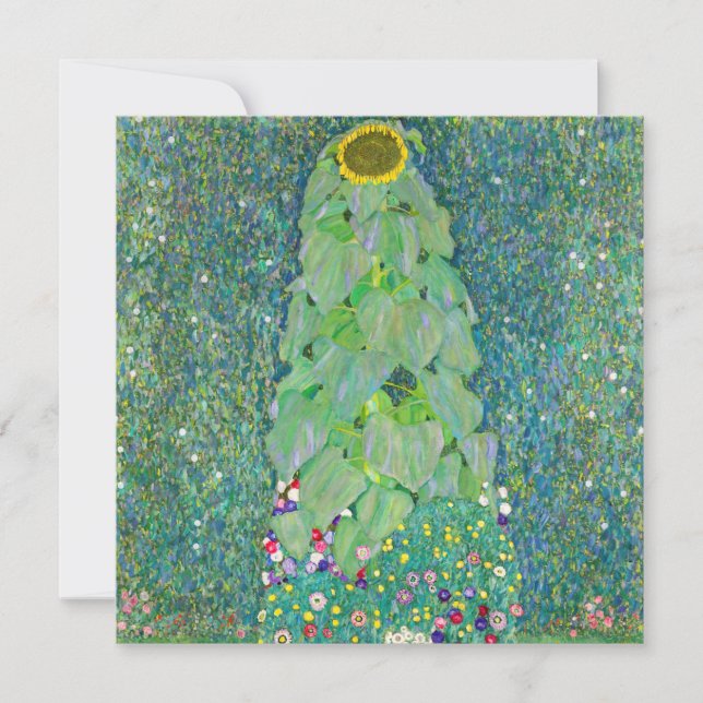 Carte De Remerciements Gustav Klimt - Le tournesol (Devant)